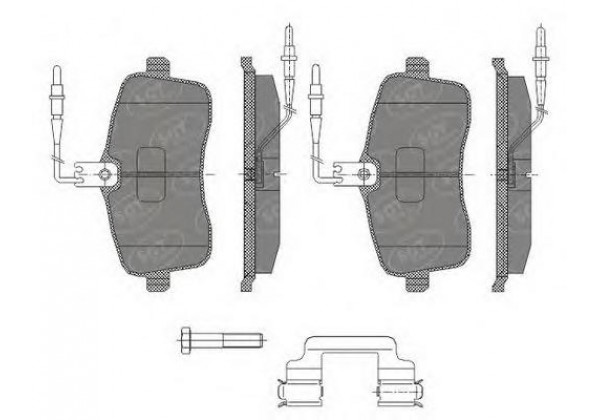 колодки гальмівні передні Peugeot 407, 425277, 425335, 425347, 425422